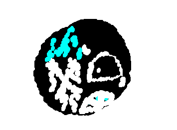 The first time ive drawn using wigglypaint! his lines are a bit too thick...next one ill make em smaller! :D