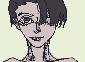 He's staring into your soul.