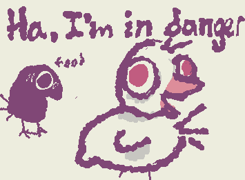 @buttercheesecloud where is all this bird aggression from? Can we not coexist!