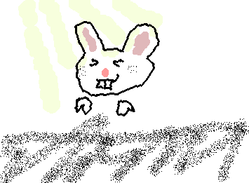 bunny sketch for @rebecca the longed4u fan !!