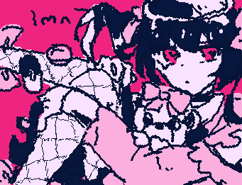 listening to the album while i was drawing this (my eyes are pained from the bright pink but idc) it's darling syndrome by kairikibear if ur wondering :D