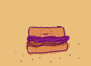 peanut butter and jelly lovers!! we had your special drawings here! you will love it! if not, that's fine, it's still cute!