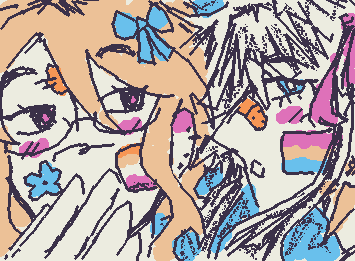 COVEIXCHEL YURI LETS GOOOOOOOOO😼 cove is lesbian and ixchel is pan!=(^.^)=