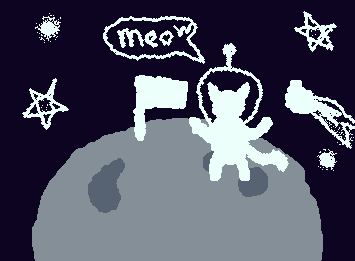 Space Cat 🐱‍🚀 requested by kaigo arakine