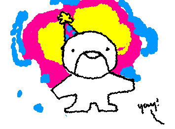 its his birthday thx @Bubble for letting me draw him!>:D