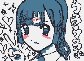 初めてwiggly paint使ってみた!!
ラフ描けないのが難しい🤔