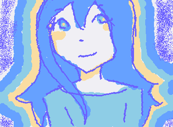 my oc in a different color scheme