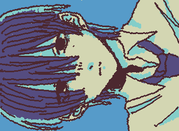 つかれたよー　落描き