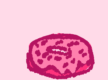 Pink yummy donut