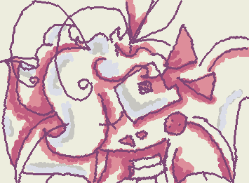 My previous artwork of Giselle (my oc) without her face covered bc y not,,,