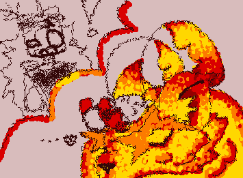 Seems like certain people are able to pet flame... ft. @DoombringerIloveyou's oc ak47 :333