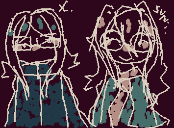 X and Suni, ocs! Hehehe ^_^ hello everyone btw