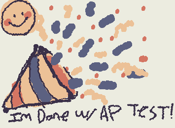 I was sick and I was suffering in the exam room. I think I did good tho. it was AP world history btw