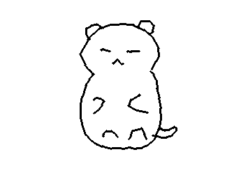 なぞのいきものをかきました！