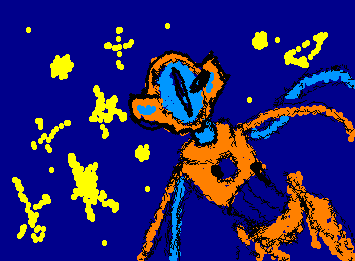 Did a quick doodle of deoxys :3