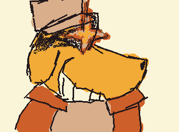 I haven't posted in a fat WHILE here's evil kyle (its a kyle. With a hat. Crazy right?)