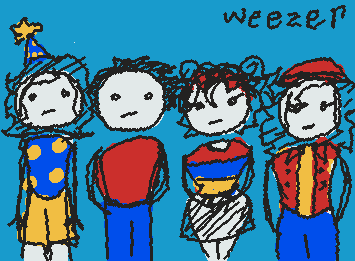 Weezer but with my silly poorly colored ocs :P