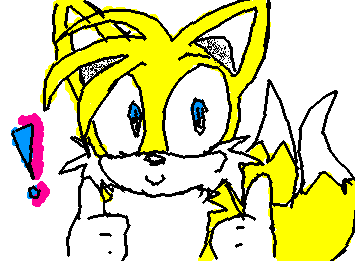 quick tails drawing...im really bad at drawing him but im tryingggg
