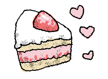 strawberry cake!! ฅ(^•ﻌ•^ฅ)
