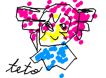 my beautiful awesome friend named lily drew this she is so cool and awesome and beaufu and teto