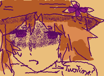 why does Azure look so anxious?(i think it's a bad drawing:(