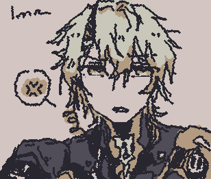 "Commandant...please go touch grass..." (not what he said but iykyk lol) kamui to go with wanshi who i drew a MONTH ago 🎉 (golden retriever x lazy boi yasss)