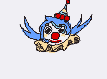 HII I'm back! I made a silly clown girl she needs a name she is 17 her fav food is goat cheese and she loves pigeons.