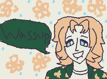 My OC Lucas! He says hi!
(no he is NOT a pothead he just looks like that)