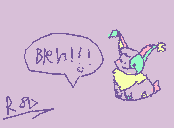 my rabit oc parlie (He/him) parlie has a human form and parlie is bisexual::wp-rainbow-bloom::