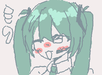 ミクさんです。