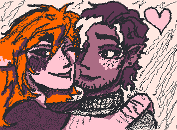 my oc and his husband <3 (Randall left, William right -- i love my sillies sm aaaauhhh)