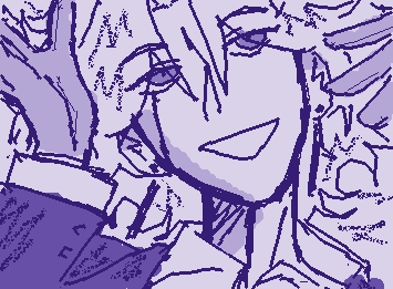 Harr har harr har (my OC Anton) guys I just realized I drew the same face angle twice aughhuhguhugh