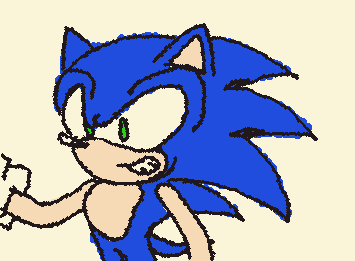 sonic art with MacBook cursor...I miss my drawing pad and my school touchscreen laptop but I don't hav(not the actual work, the ability to draw with my fingers)