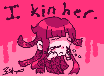 Danganronpa larper draws Mikan Tsumiki to appease the forces of insanity. Promptly goes back to being missing afterward.