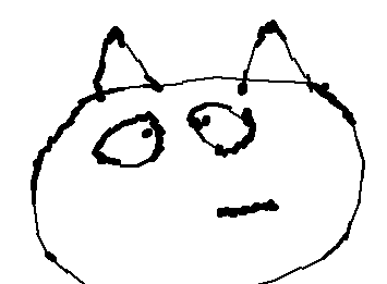 真顔なティーチくん