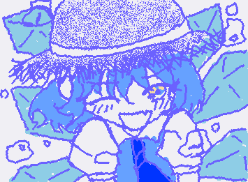 @kakisann チルノちゃん出来ました!!リクエストありがとうございます♡こだわりは水球が重なってるところが屈折してるようにしたところです🧊