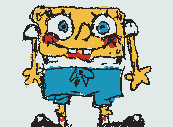 Sei que ficou simples e zoado mas,eu só queria desenhar o bob esponja mesmo