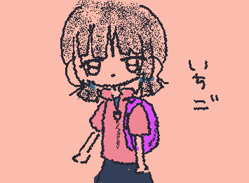 なんだかんだいって変なところに描いた絵が結構上手くいくことありません？机とか水筒とか画面とか