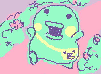リクエストのくちぱっち！
バランスムズイー😣
上手く描けてなかったらごめん🙏