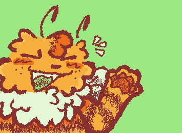 Drew my bee dog Anby in class and someone called him Verity </3