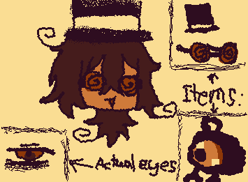 CHIBI SHEET FOR THE RU5TY OC. H15 h41r 700k5 w0nky 4nd d3f74t3d wh173 r3dr4w1ng... 1 tr13d th0! H15 n4m3 15 Roland Castillo :>