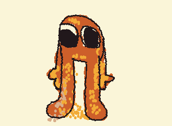 Orange with legs :3 requested by @anna