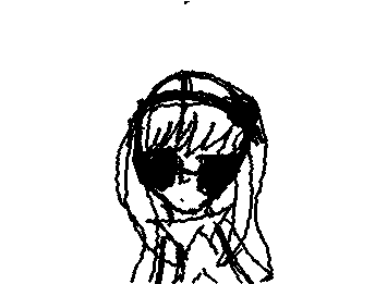 Homura wearing sun glasses
