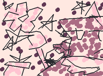 Pink dreesed pin again using the color pallette Juliet