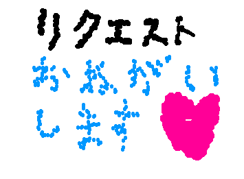 りくえすとおねがいします