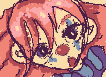 I was at the b day party and i cut my drawing finger :((
And i got a bit of an art block, what shuld i drawww