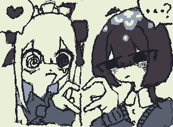 （二次元の代理がハートしてくれて非常に複雑な気持ちになっている）