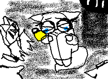 i didnt draw it well cause i wanted to make it more darkful, the story is that dr.fox have a phobia of hybrid animals and i call with "gunophobia"i called it wi