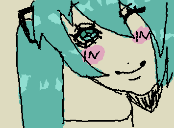 wahahahah miku i love miku she watches me sleep every night🤤(i have a poster of her on my wall beside my bed)