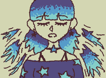 So there was nothing I could do to stop her from cutting her beautiful blue hair off